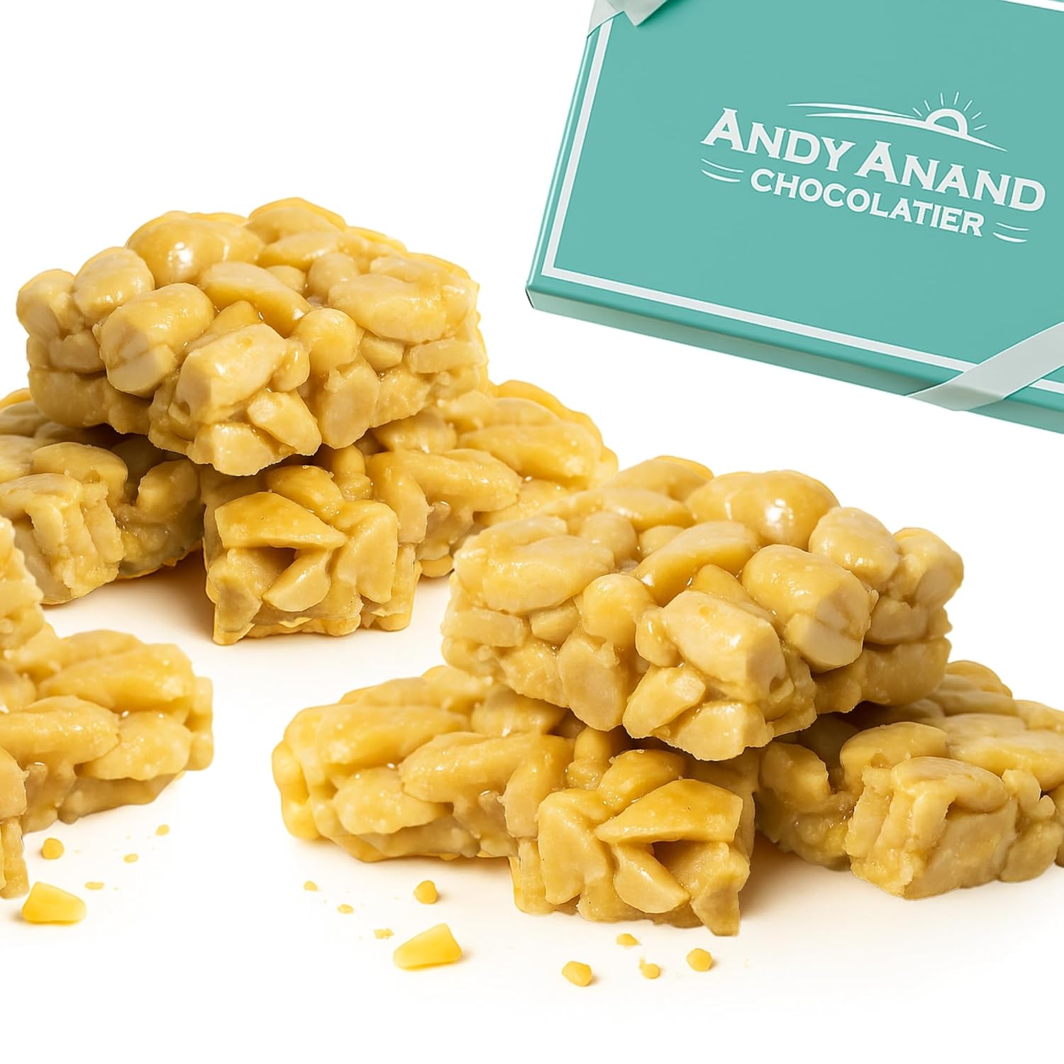 Andy Anand Handmade Sugar Free Peanut Brittle 1 lbs, Indulge in Pure Delight! Sugar Free Peanut Brittle: A Guilt-Free Snack for Any Time