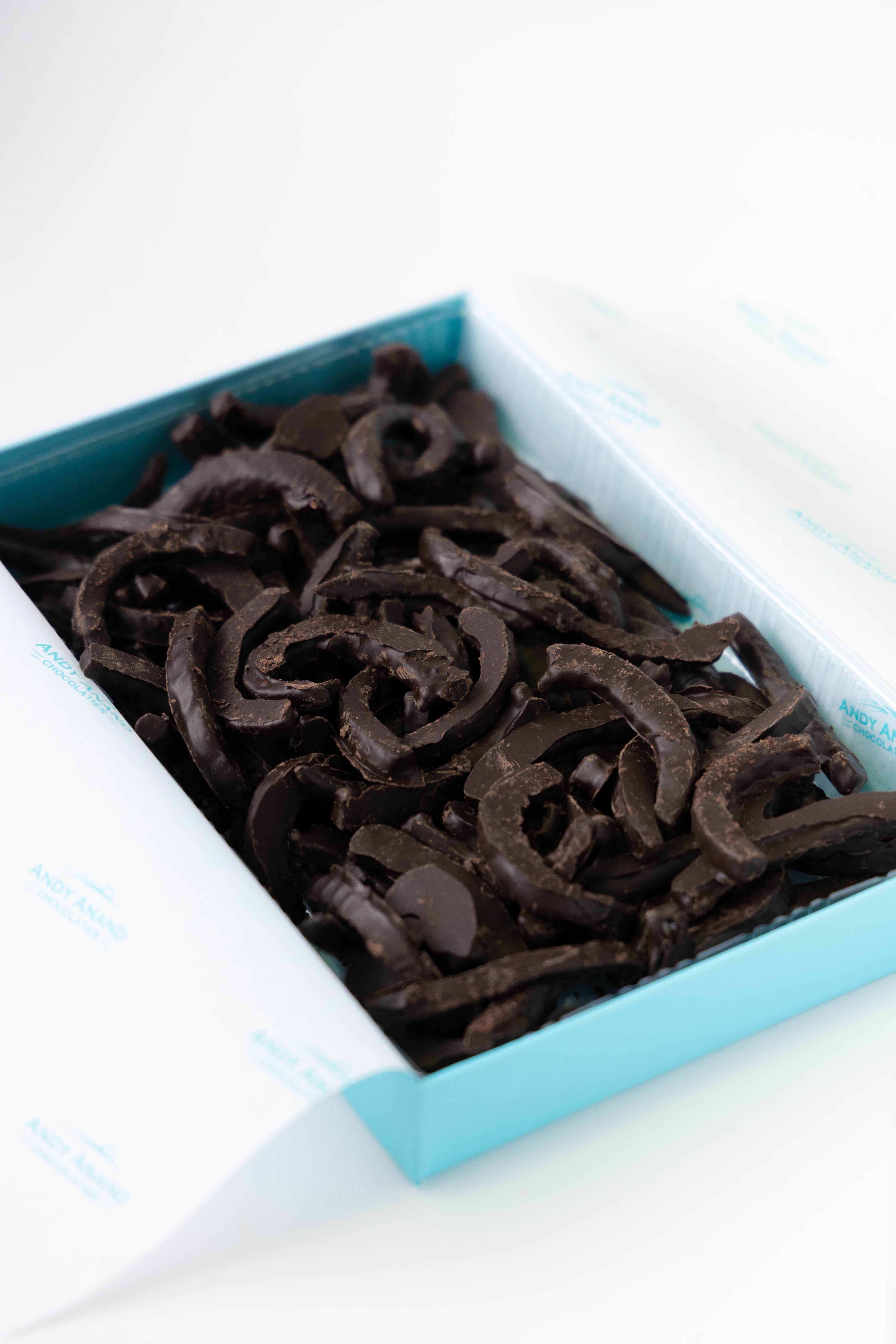 Andy Anand 60% Dark Chocolate Cherry Peel, Vegan, Gluten-Free, 1 lb Gift Box (Approx. 105 Hand-Dipped Pieces) – Premium Italian Gourmet Treat