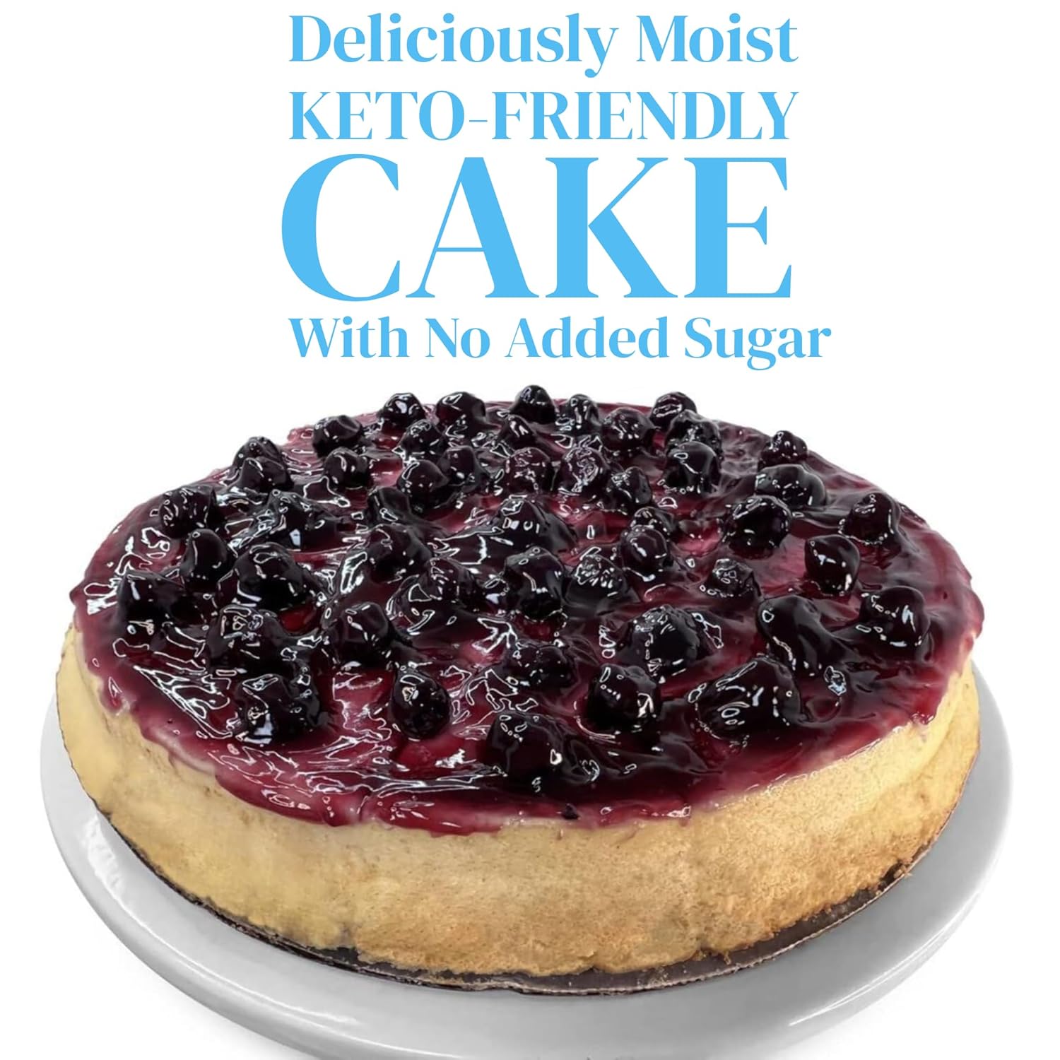 Andy Anand Sugar Free Blueberry Cake (2.5 lbs) Enjoy the amazing taste of a classic Blueberry Cake without the sugar! Perfect for guilt-free celebrations