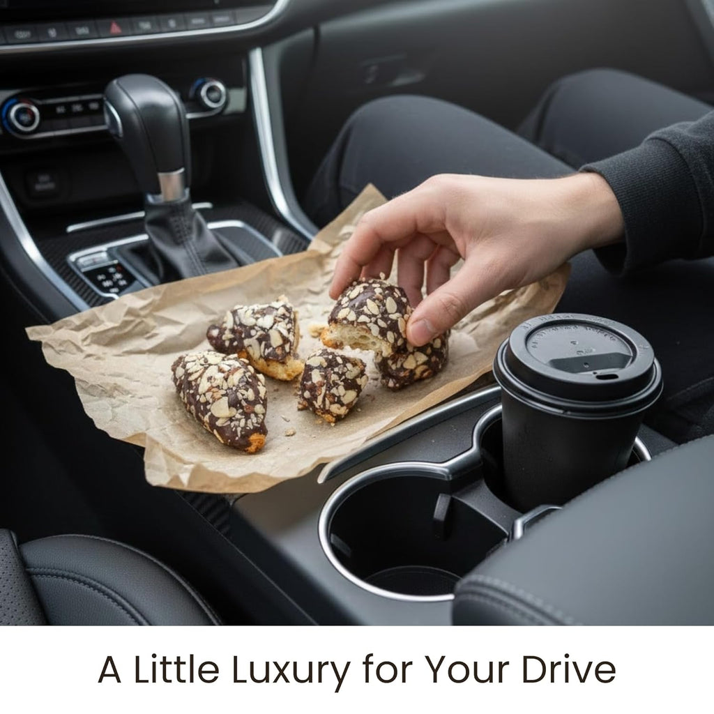 Andy Anand Dark Chocolate Almond Croissants Cake, 10 Pcs Handcrafted Guilt-Free Treats 2 lbs