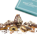 Andy Anand Dark Chocolate Almond Croissants Cake, 10 Pcs Handcrafted Guilt-Free Treats 2 lbs