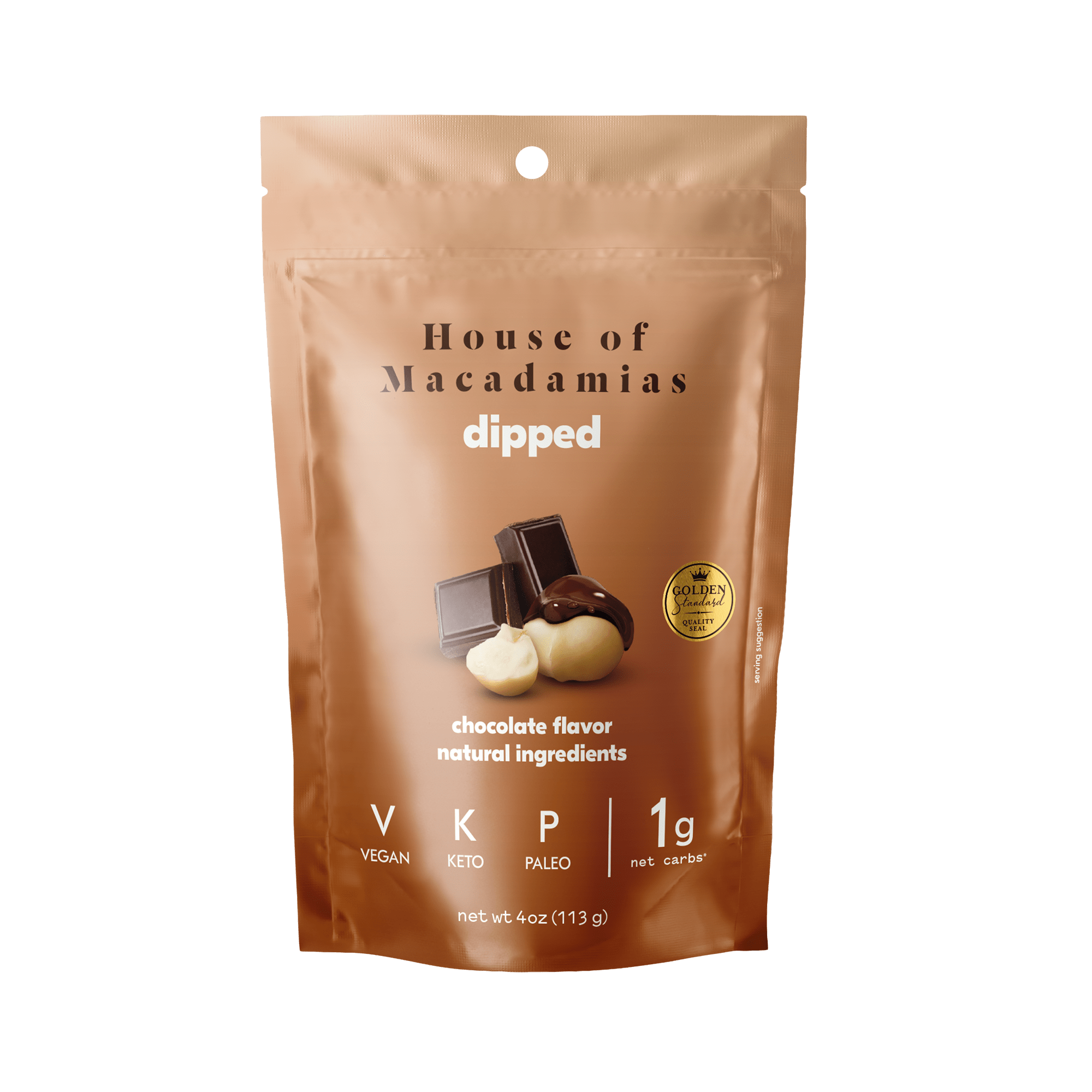 Chocolate Dipped Macadamia Nuts (4oz x 6 Bags)
