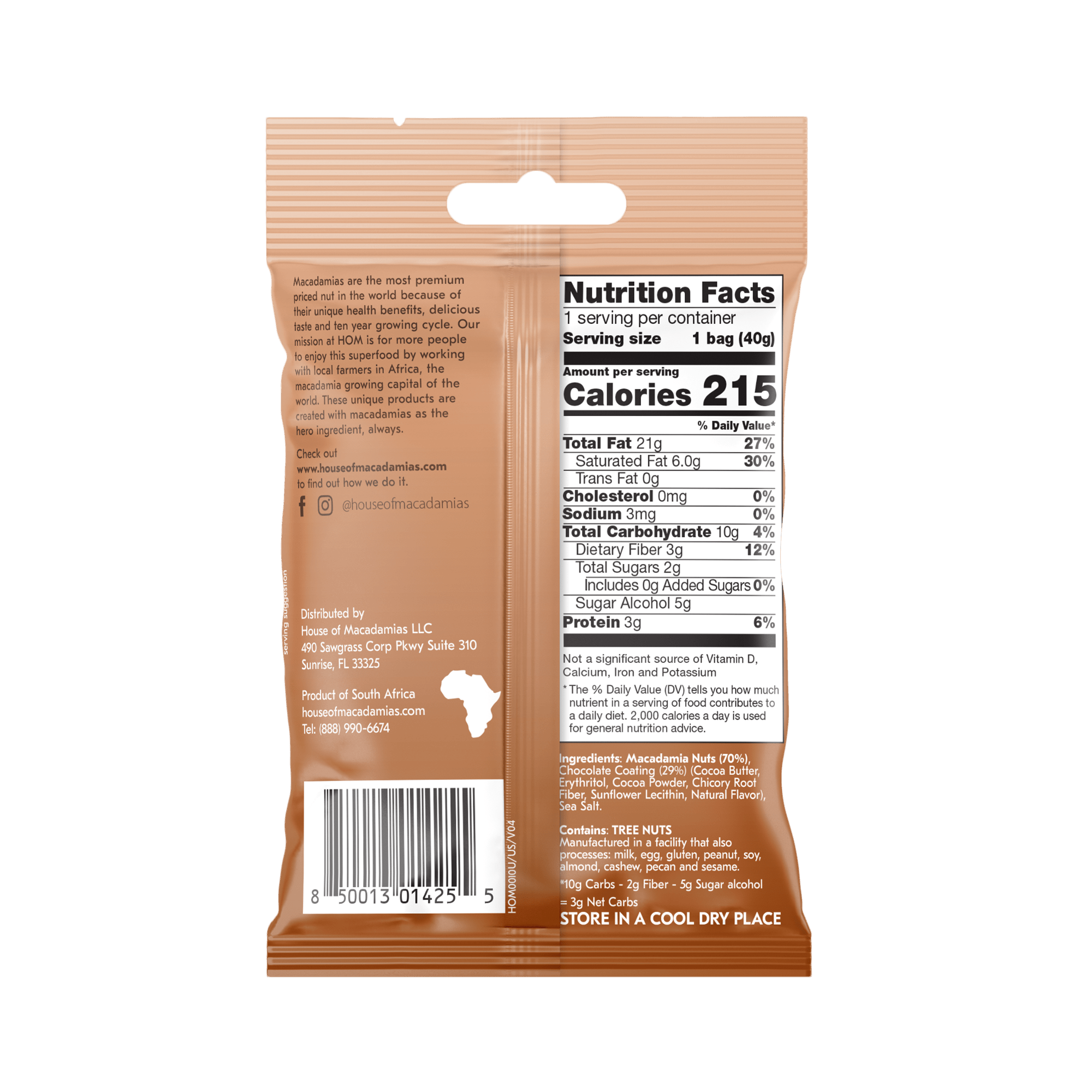 Chocolate Dipped Macadamia Nuts (12 Bags)