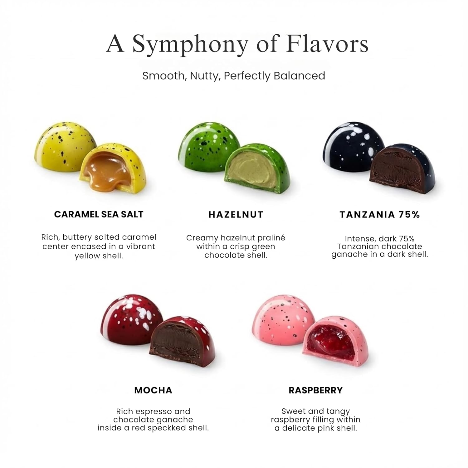 Andy Anand's Monet Collection, a Symphony of Chocolate Bon Bon Truffles: A Melodic Medley of 25 Exquisite Pieces, Crafted in Belgium (6.52 oz)