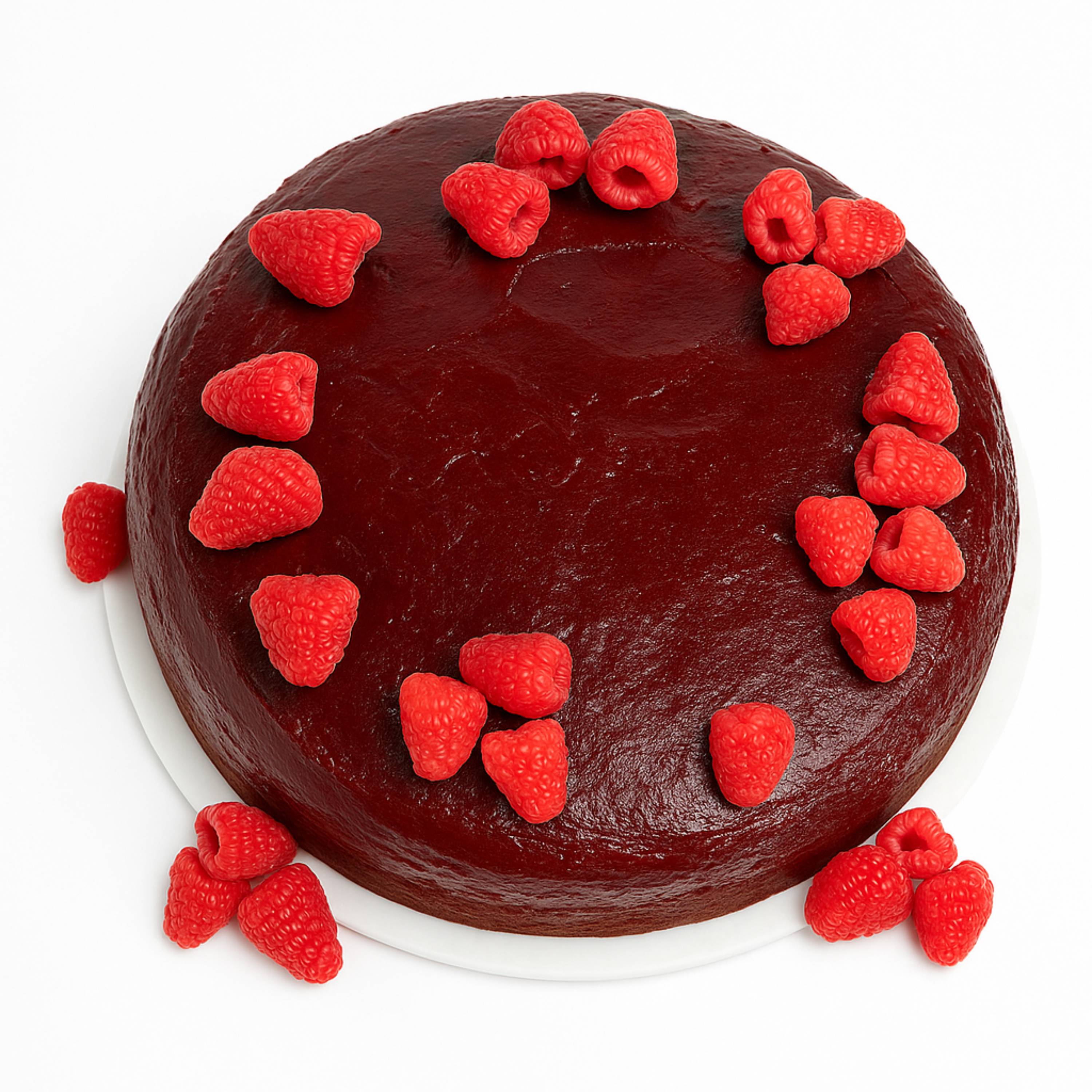 Andy Anand Sugar Free Raspberry Chocolate Truffle Cake 9" with Real Chocolate Truffles: Amazing Freshly Baked Cakes For Sale,  Creamy, Moist & Delectable - 2.8 lbs