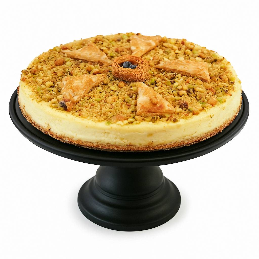 Andy Anand Sugar Free Baklava Cheesecake: Unparalleled Freshness, Best Cheese Cake For Diabetic Friendly Dessert Lovers (9-inch, 2.8 lbs)