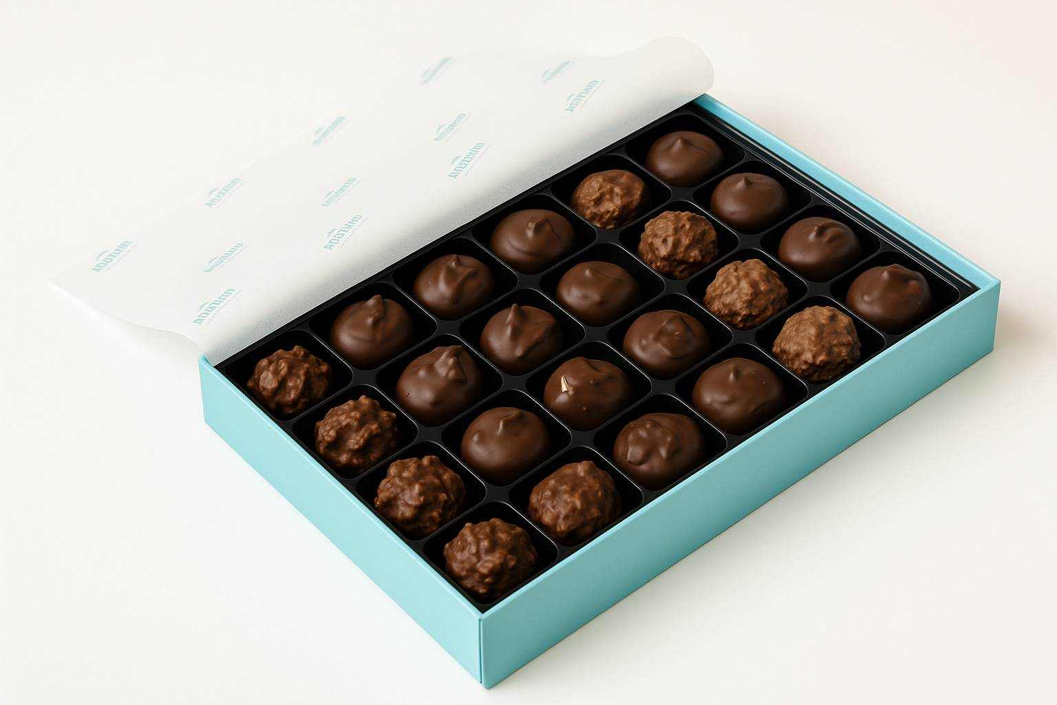 Andy Anand Sugar Free Chocolate Sampler: Caramels, Butter Creams, and Clusters (60% Cocoa Butter)