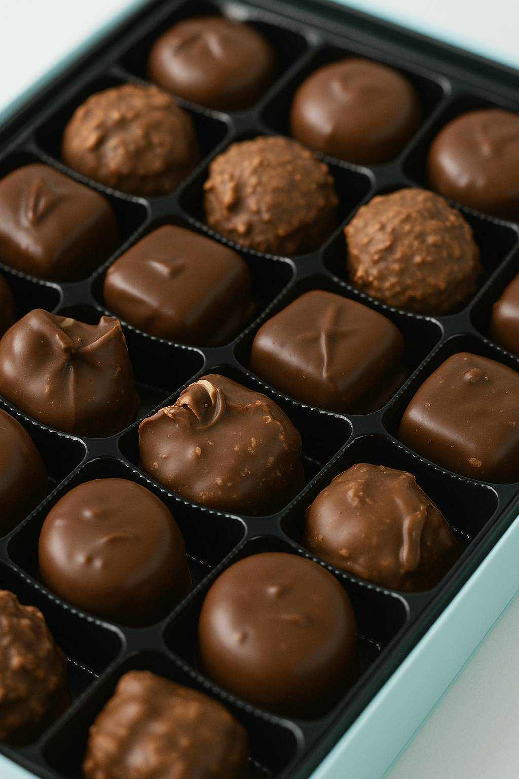 Andy Anand Sugar Free Chocolate Sampler: Caramels, Butter Creams, and Clusters (60% Cocoa Butter)