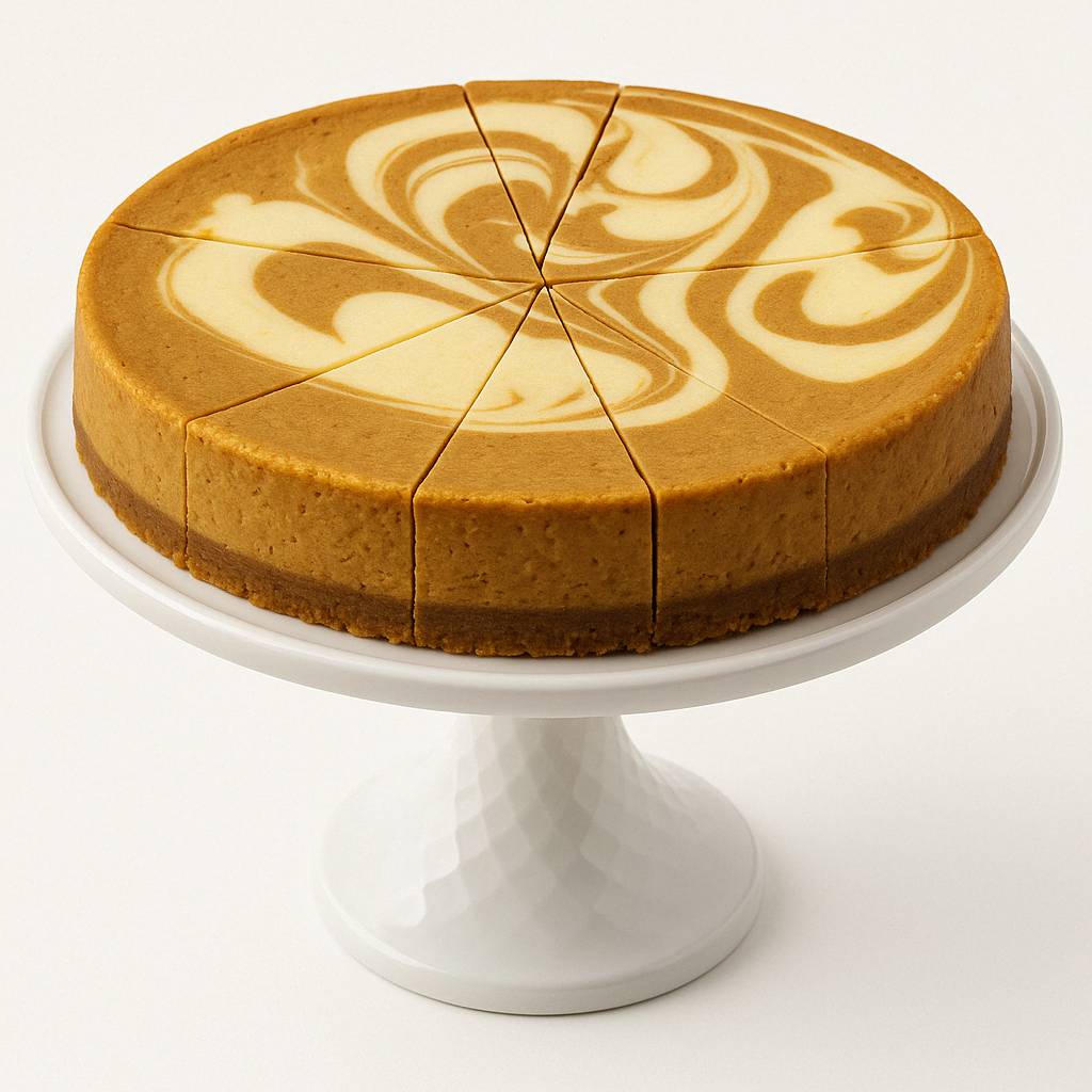 Andy Anand Sugar Free Pumpkin Cheesecake - Deliciously Freshly Goodness, Best Cheese Cake For Celebrations & Delicious Healthy Dessert (2 lbs)