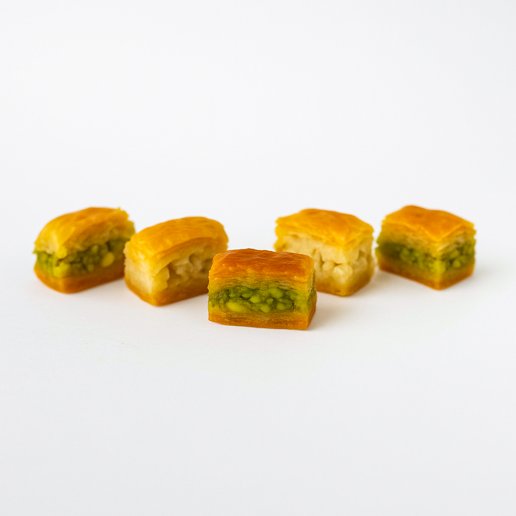 Andy Anand Chocolatier Sugar Free Baklava - Turkish Baklava Pastry With Nuts, Delicious Edible Gift Box with Pistachio, Walnut & Hazelnut, Gourmet Assorted Flavor Snack Box (26 Pcs, 8.8 Oz)