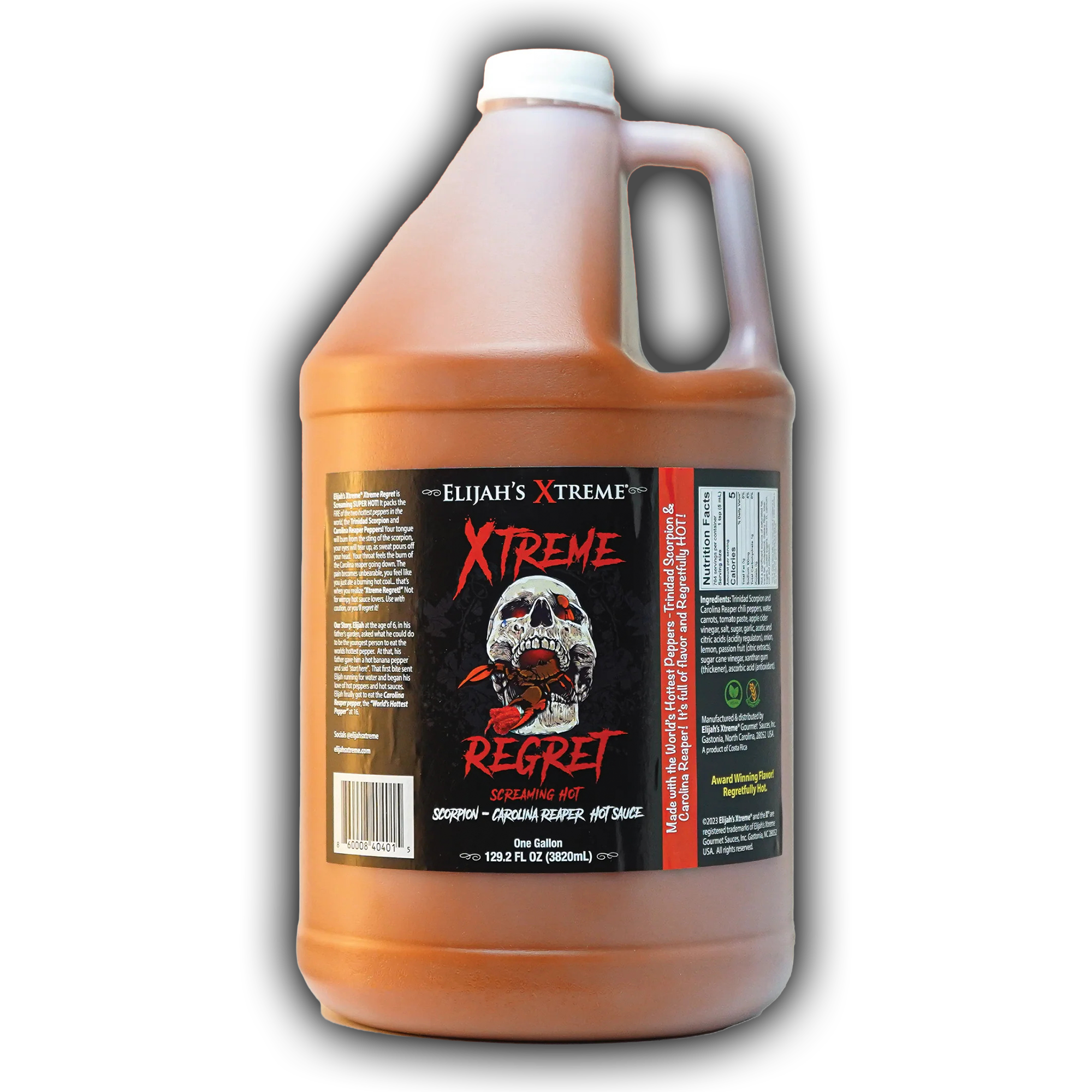 Xtreme Regret Hot Sauce Gallon (128oz)