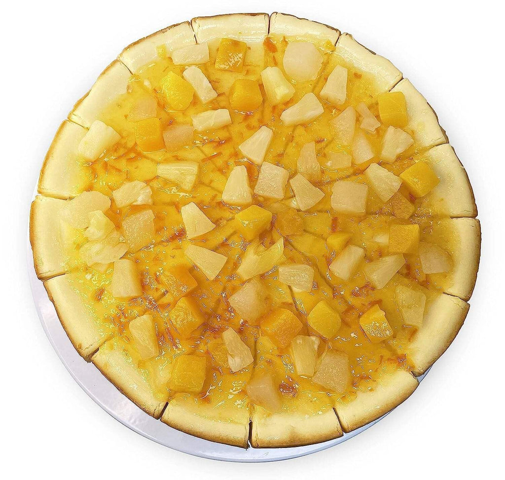 Andy Anand Freshly Baked Tropical Fruit Cheesecake, Glazed with Pineapple, Pears & Peach, The Perfect Cheesecake Near Me - Order Now and Taste the Difference (2 lbs)