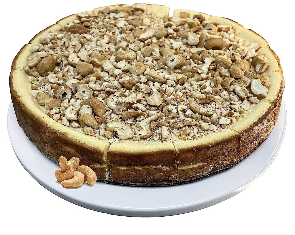 Andy Anand Sugar Free Gluten Free  Caramel Cashew Cheesecake 9"- Delicious-Decadent Guilt-Free Treat" Best Cheese Cake Near Me For Celebrations & Delicious Diabetic Dessert (2.6 lbs)