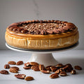 Andy Anand Delicious Sugar Free Caramel Pecan Cheesecake 9" - All Natural Ingredients, Best Heavenly Creamy Sugar free Cheesecake Near Me For Celebrations & Dessert Lovers (2.8 lbs)