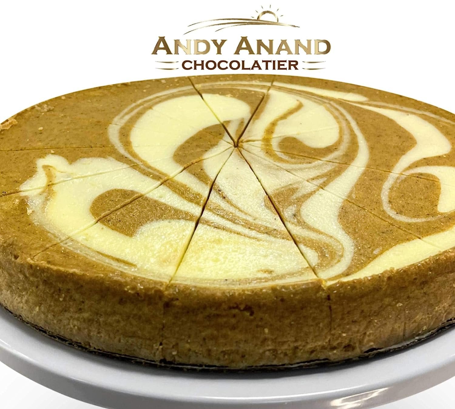Andy Anand Sugar Free Pumpkin Cheesecake - Deliciously Freshly Goodness, Best Cheese Cake For Celebrations & Delicious Healthy Dessert (2 lbs)