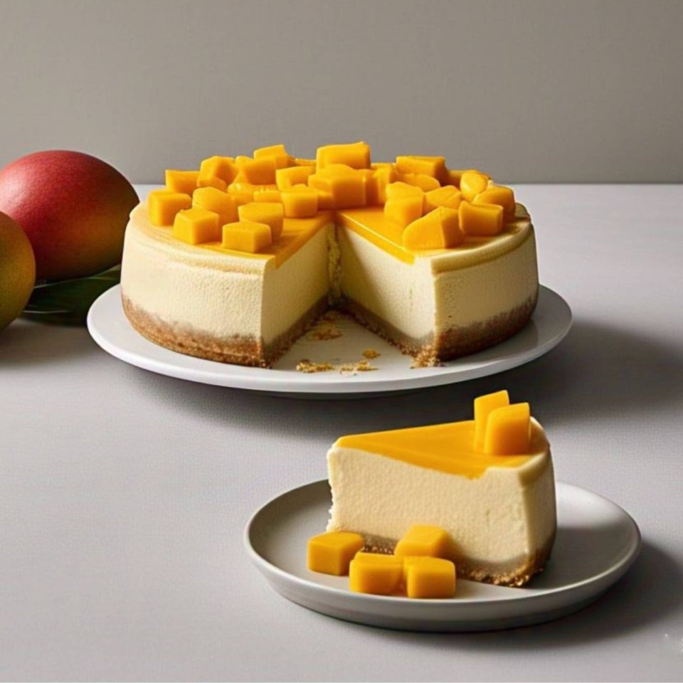 Andy Anand Exquisite 9" Cake – Freshly Crafted Traditional Style Mango Cake Delight in Luxuriously Creamy Texture and Intense Flavor