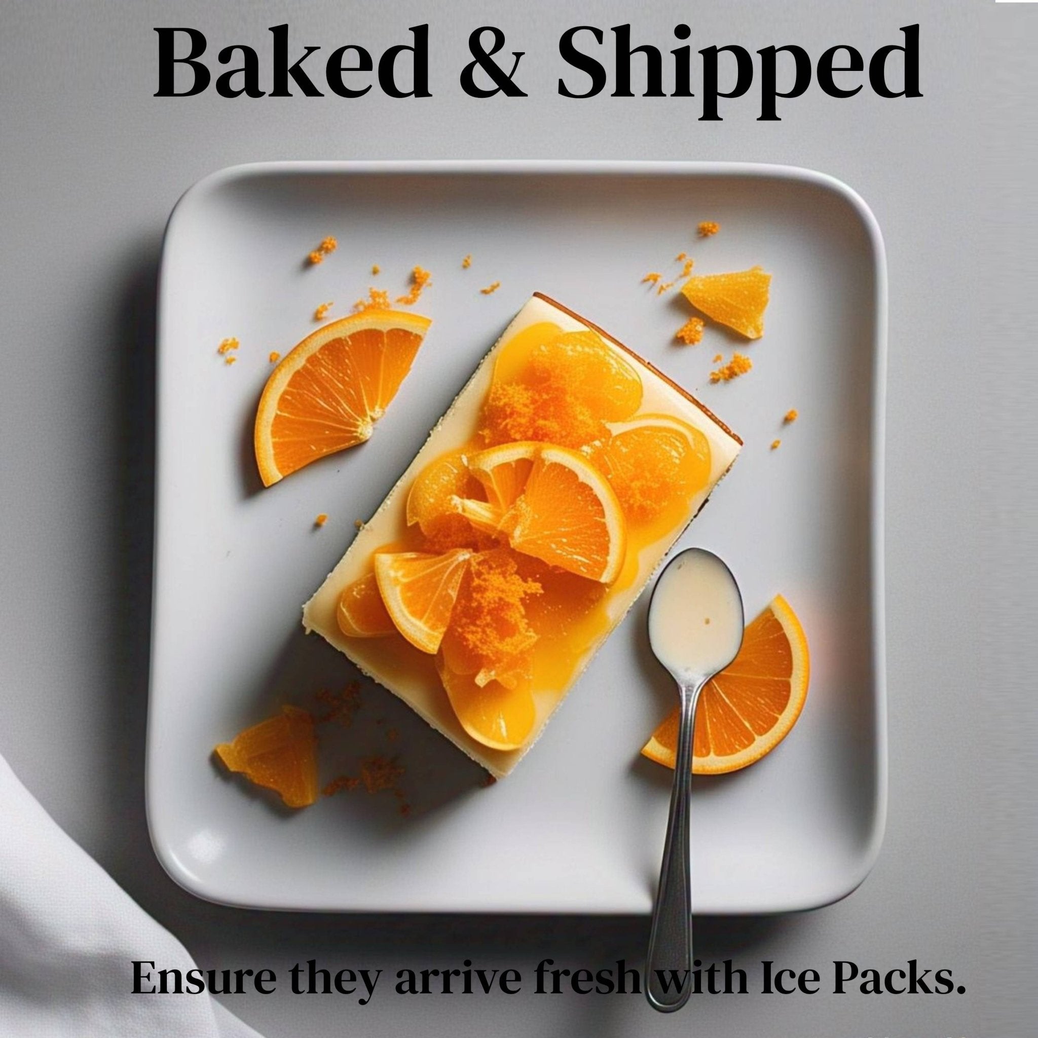 Andy Anand Gluten Free Orange Cheesecake 9" - Made In Traditional Way - Amazing-Divine-Decadent Gluten-Free Cheesecake Near Me Desserts (2 lbs)