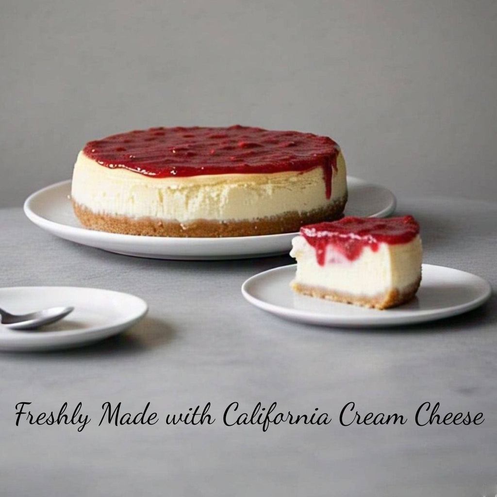 Andy Anand Gluten-Free Strawberry Cheesecake 9" - Melt-in-Your-Mouth Cheesecake Near Me (3.4 lbs)