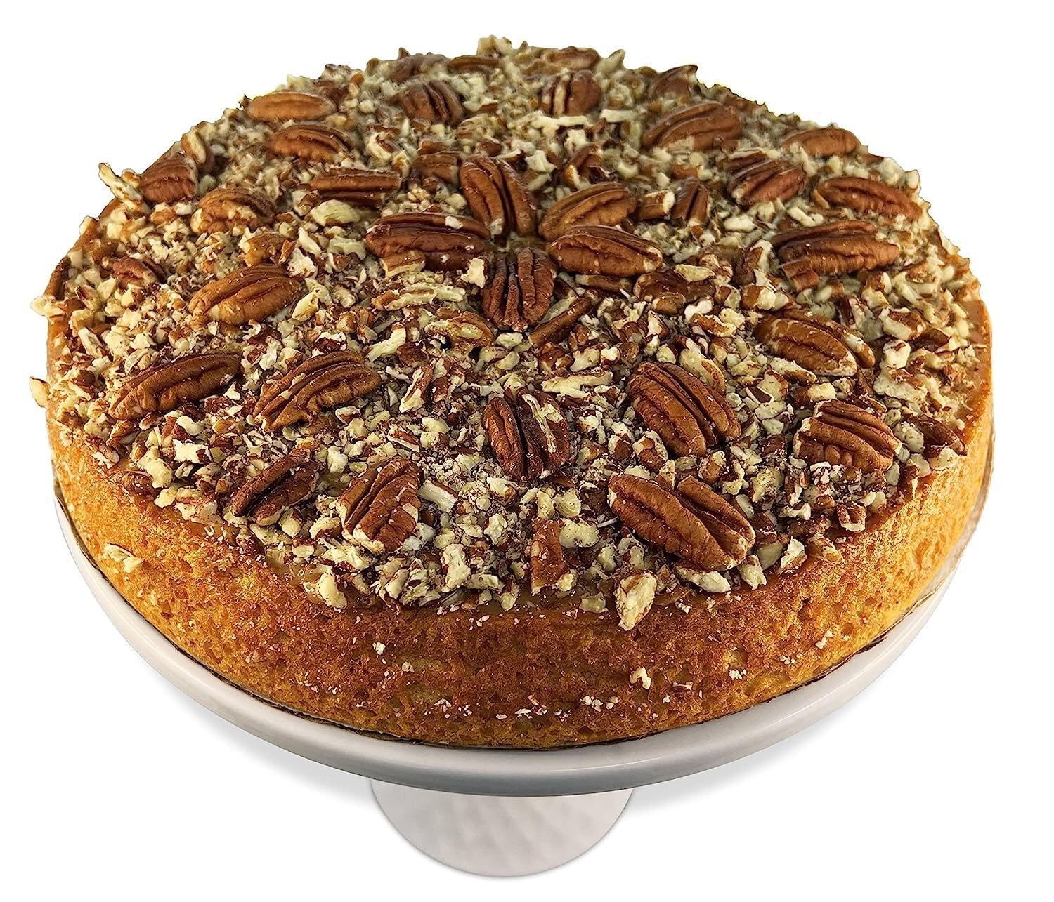 Andy Anand Gourmet Sugar Free Gluten Free Caramel Pecan Cake 9" - Keto Friendly Sugar Free Bakeries Handcrafted Diabetic Cake 2.8 lbs