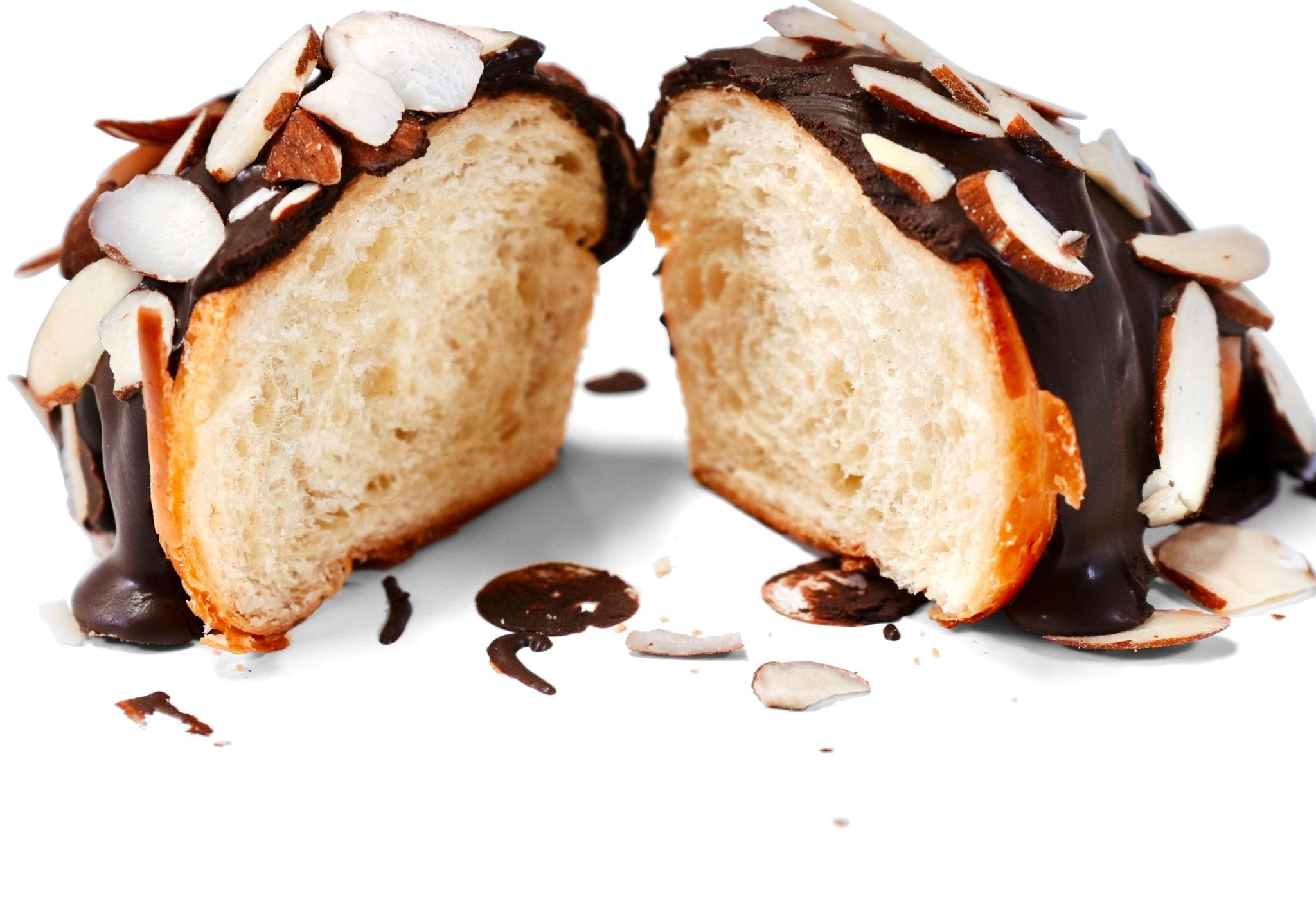 Andy Anand Dark Chocolate Almond Croissants Cake, 10 Pcs Handcrafted Guilt-Free Treats 2 lbs