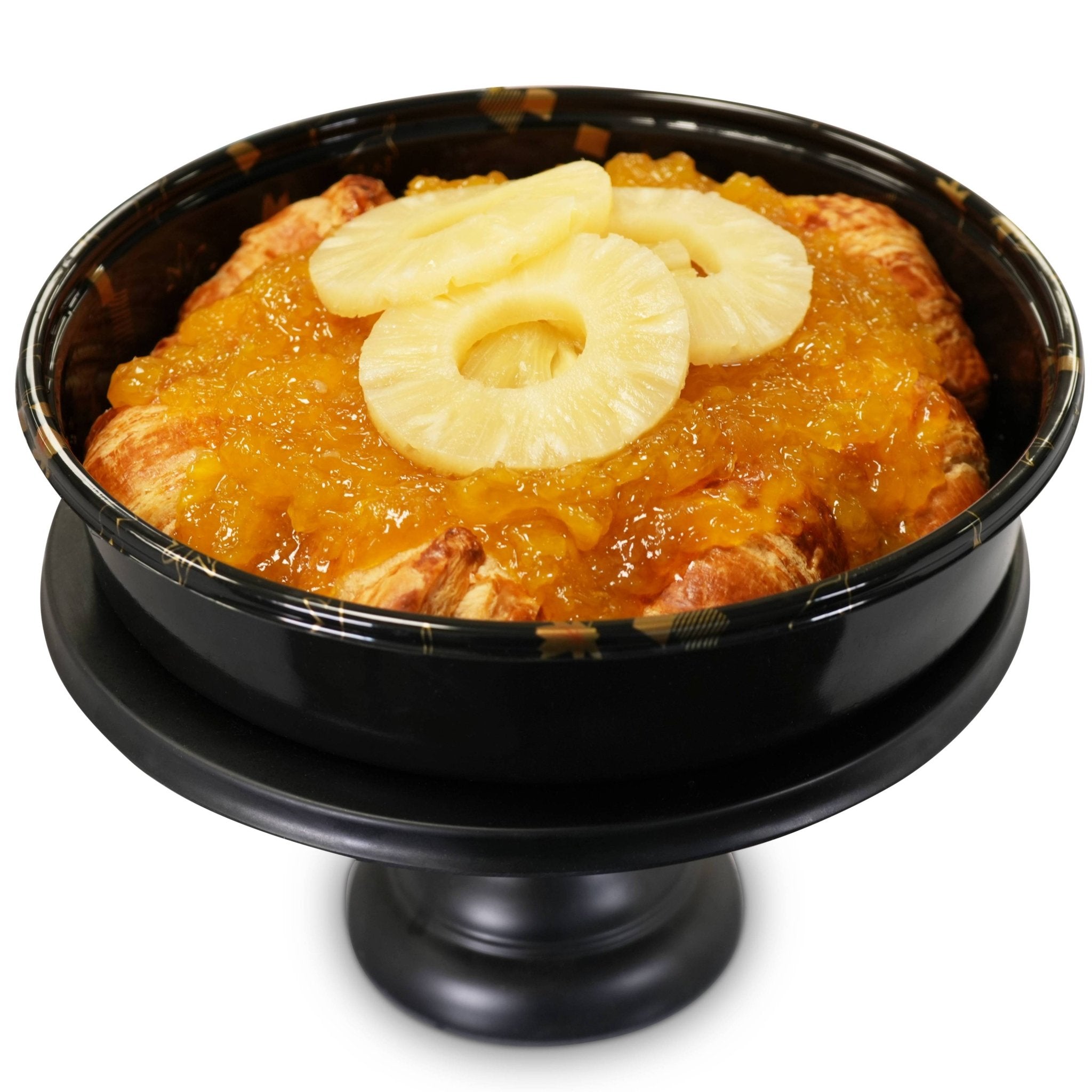 Andy Anand Sugar Free Pineapple Chocolate Croissant Cake Dessert 2.5 lbs, chunks of Pineapple on Flaky Croissant Cake