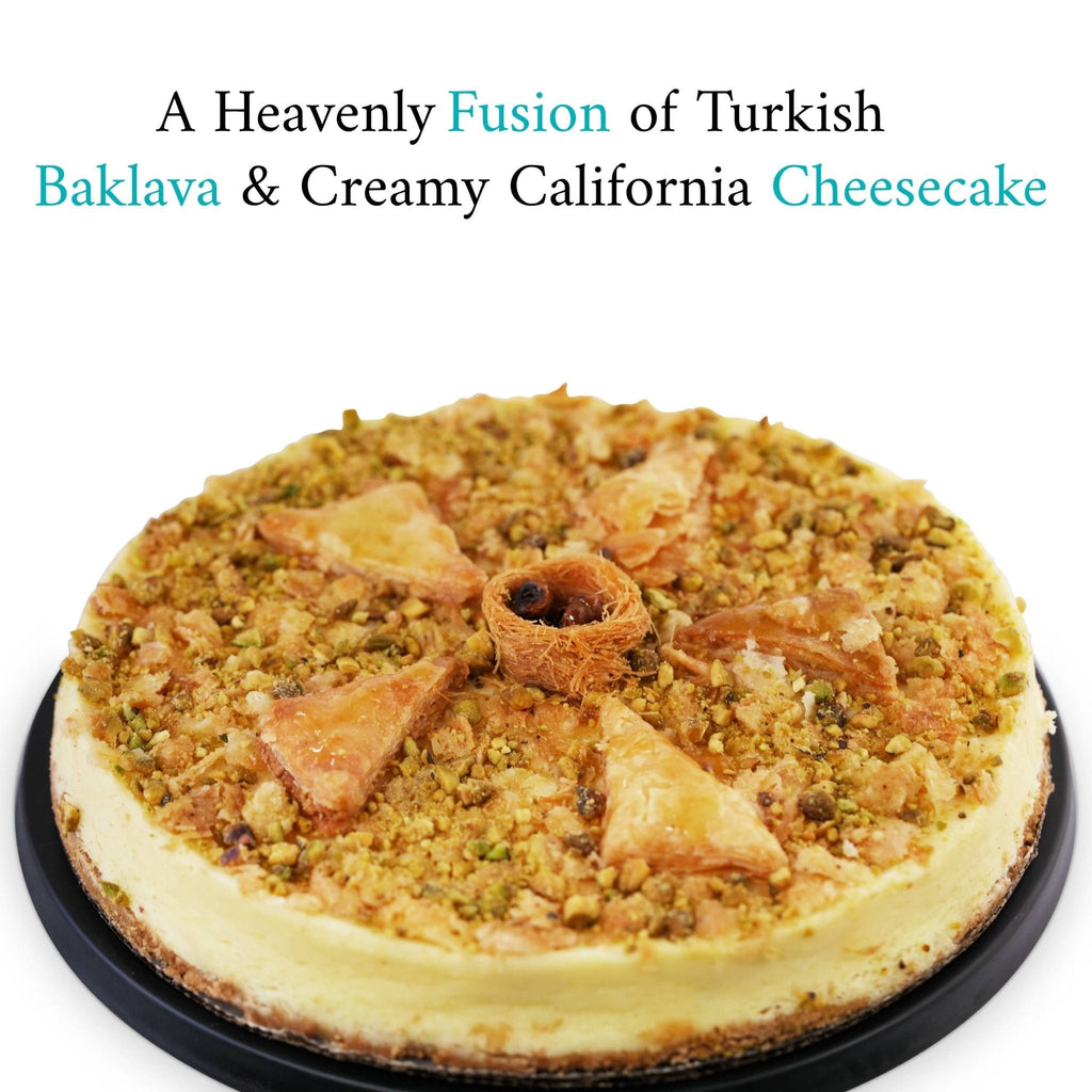 Andy Anand Sugar Free Baklava Cheesecake: Unparalleled Freshness, Best Cheese Cake For Diabetic Friendly Dessert Lovers (9-inch, 2.8 lbs)