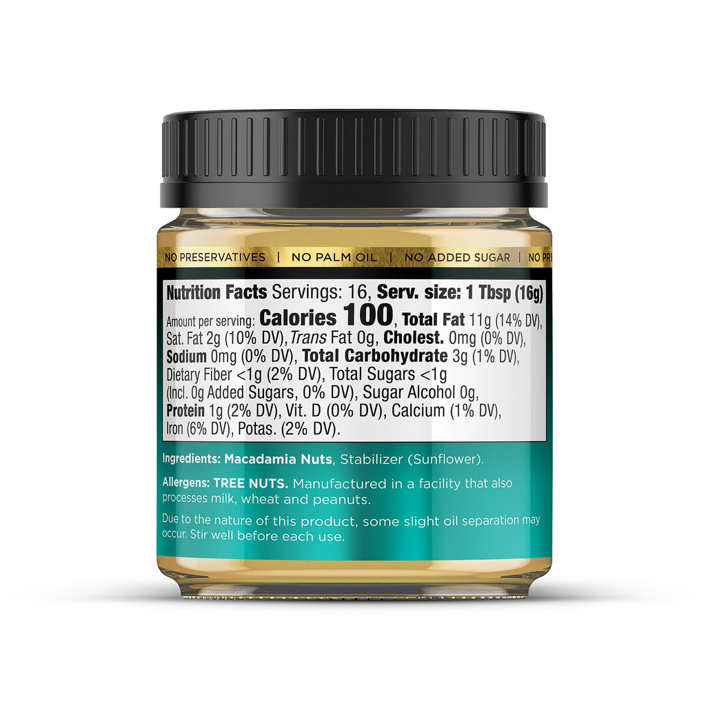 Macadamia Nut Butter All Natural Flavor (1 Flavor, 1 Jar)