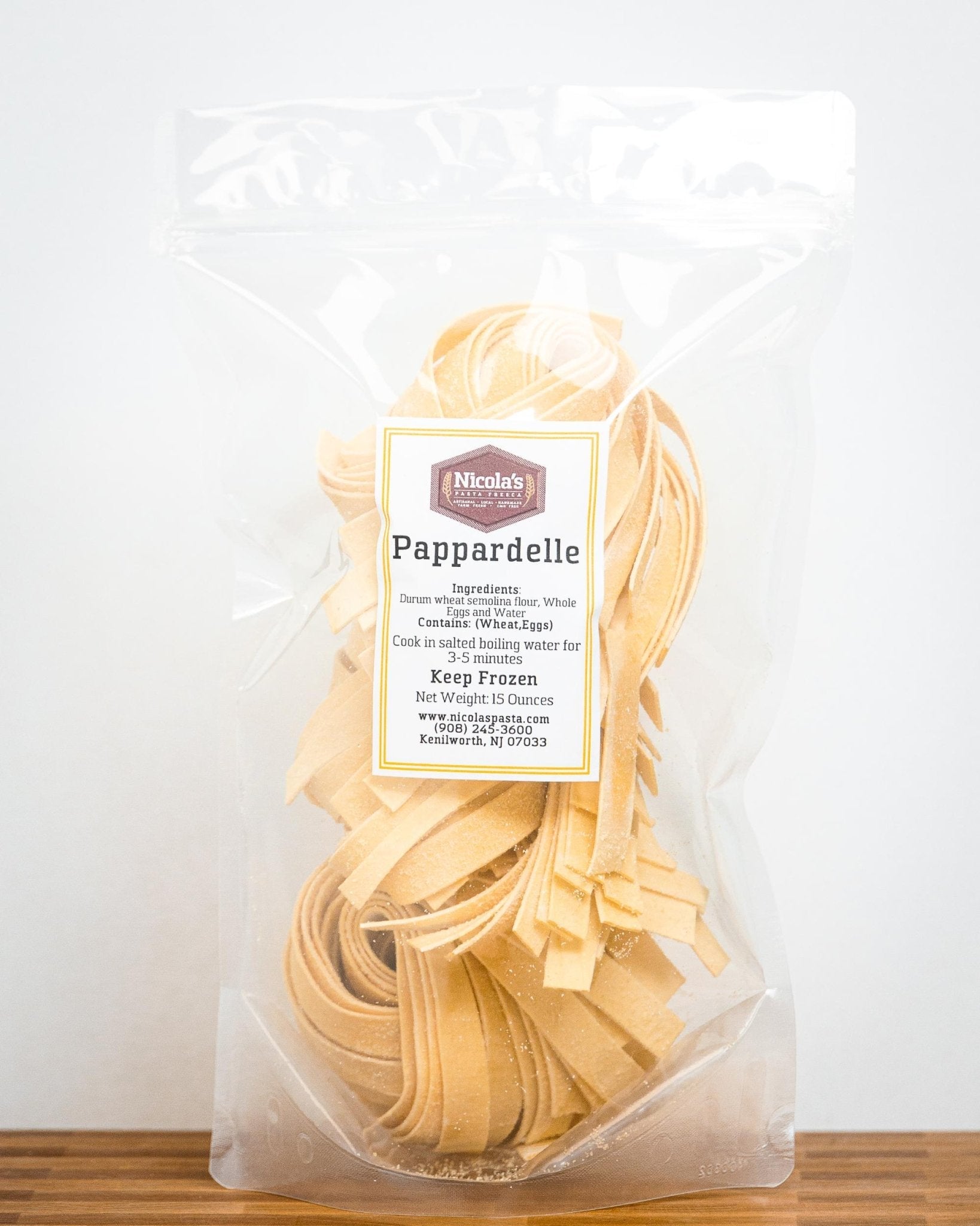Hand Cut Fresh Pappardelle Pasta