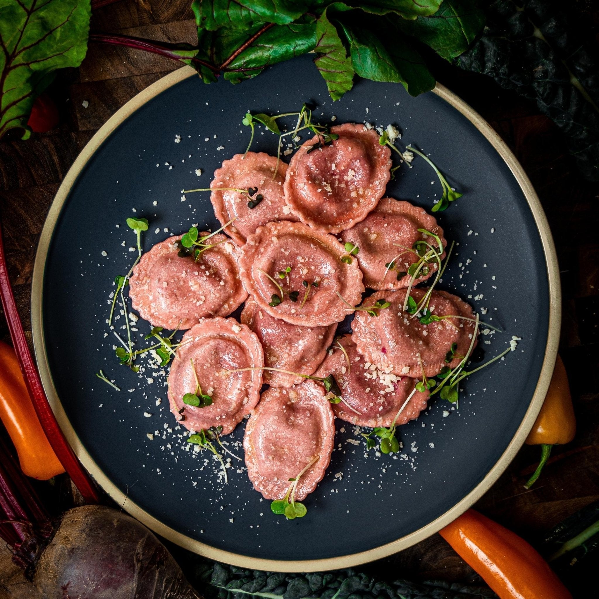 Roasted Beet Ravioli