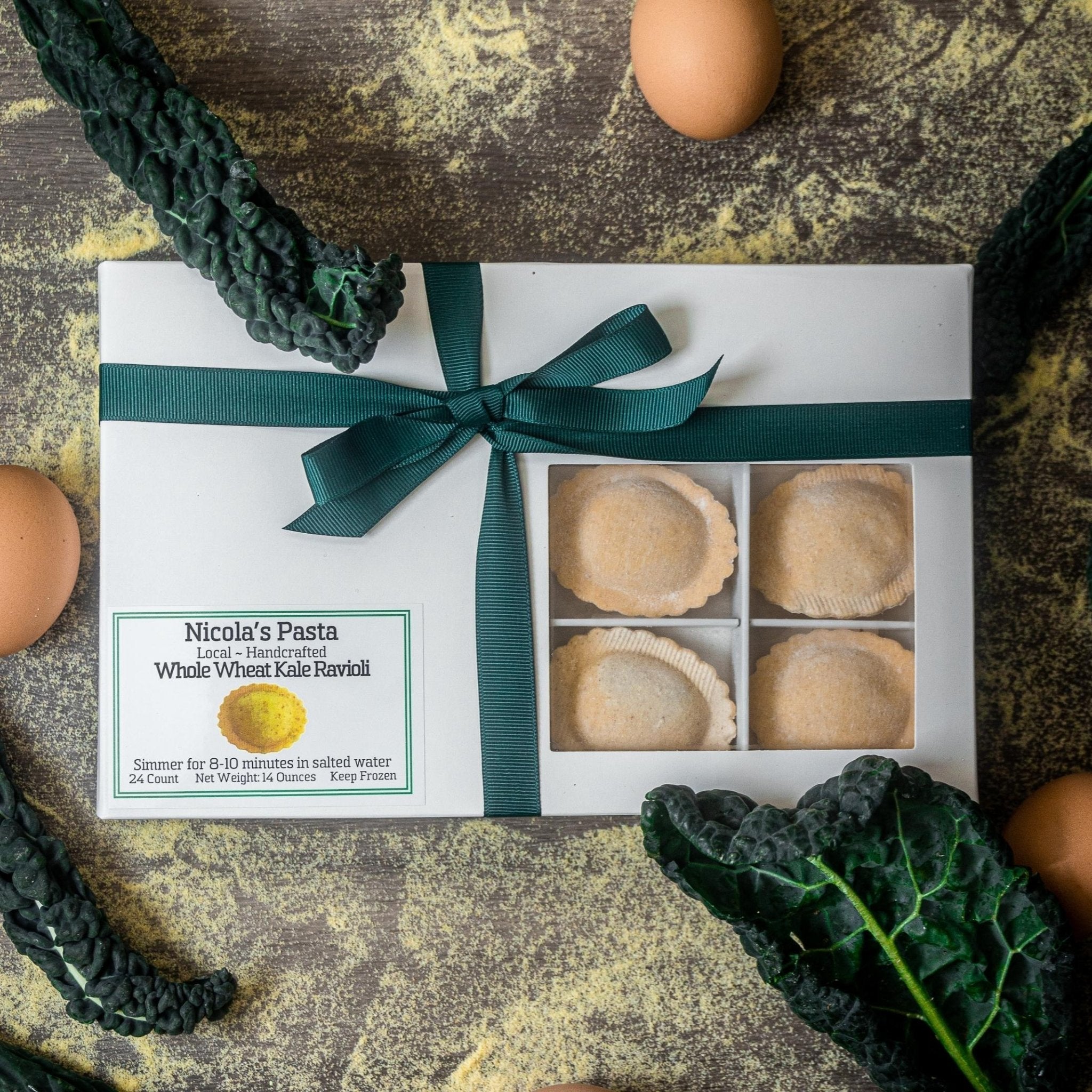 Whole Wheat Kale Ravioli