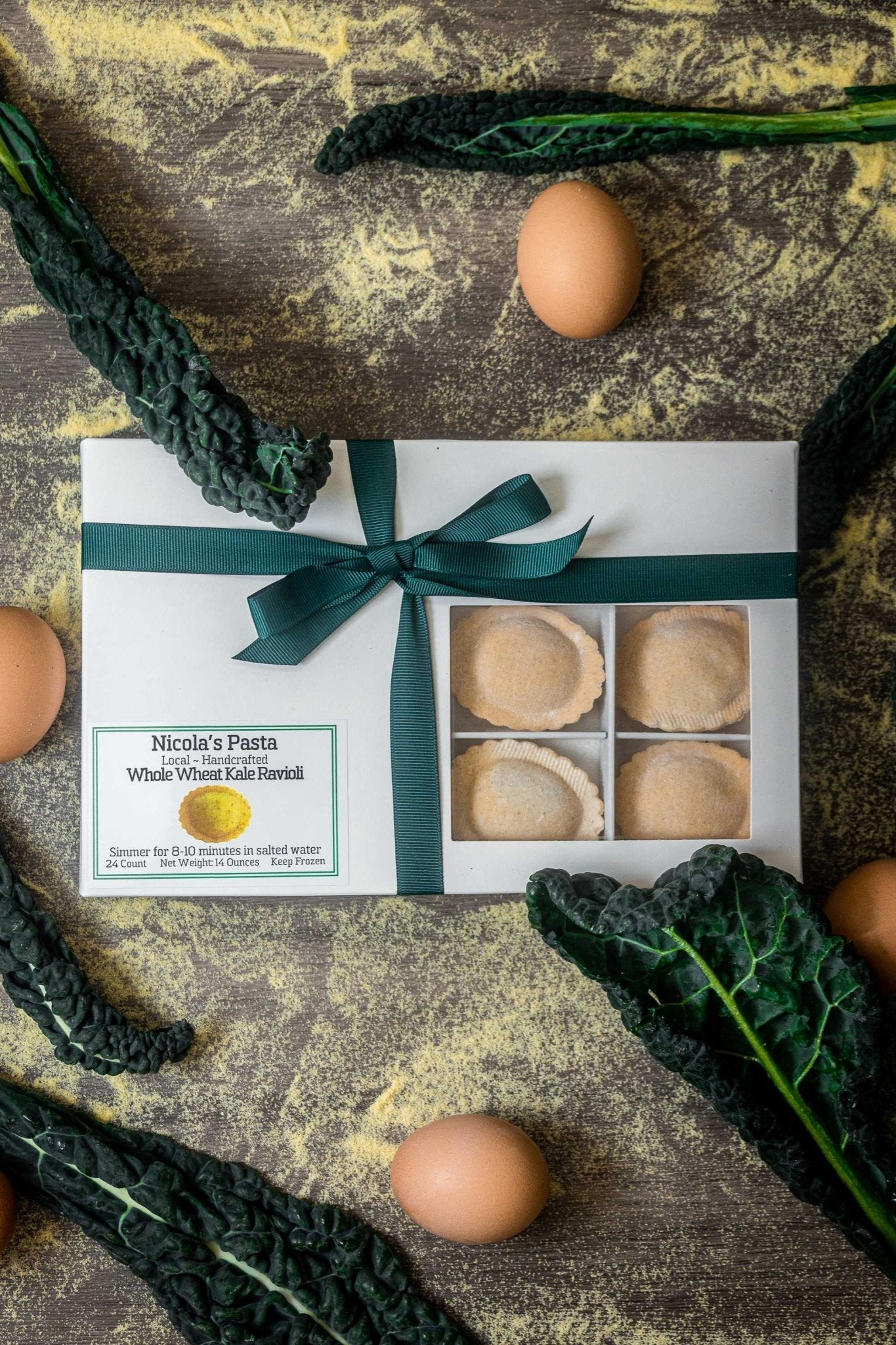 Whole Wheat Kale Ravioli